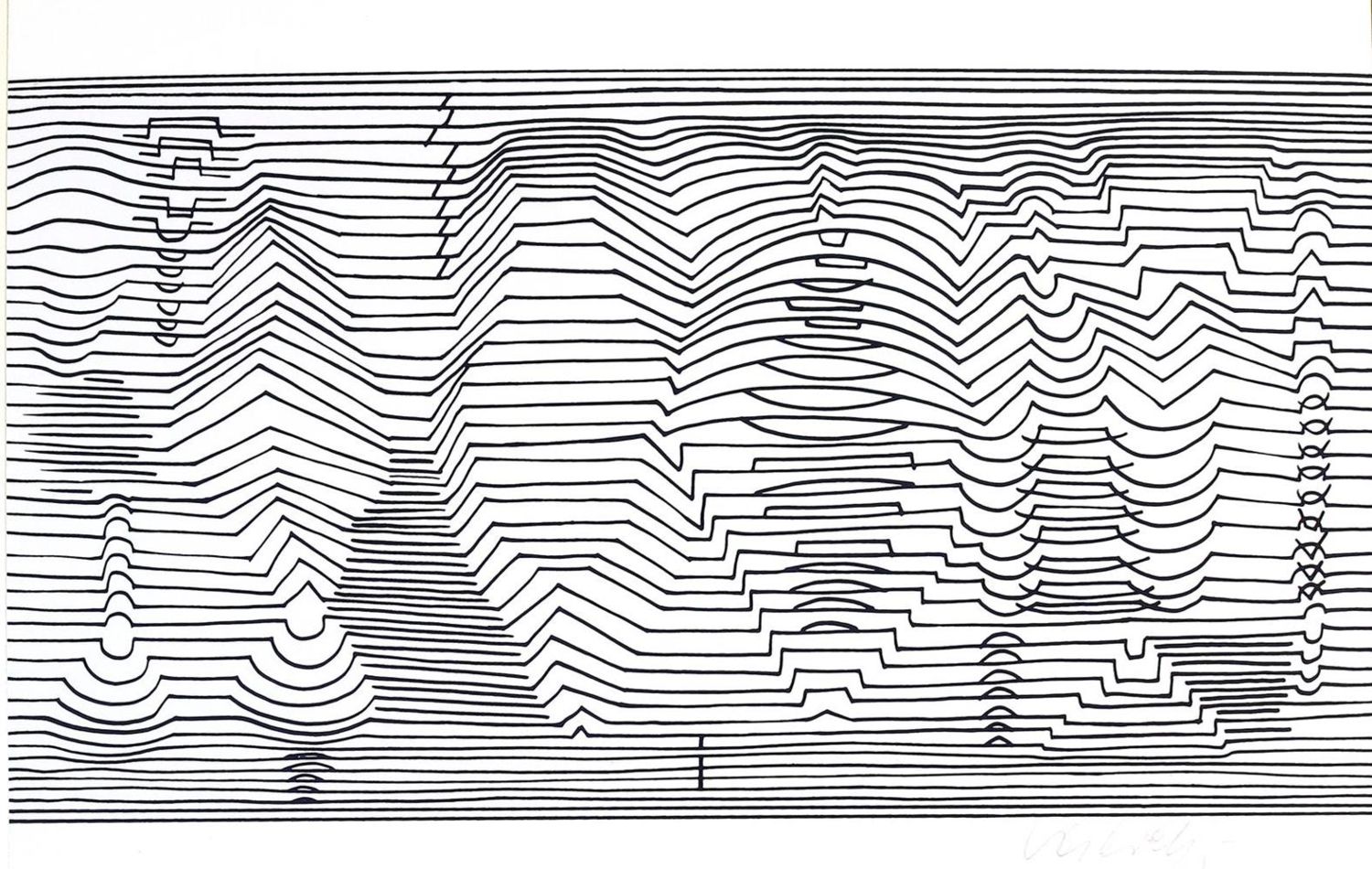 Große Abbildung Nr.17: 131-1287 Descartes,R.: (Vasarely)