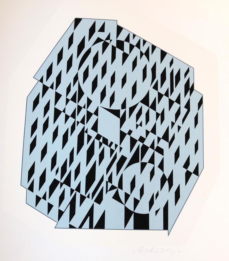 Große Abbildung Nr.21: 131-1287 Descartes,R.: (Vasarely)