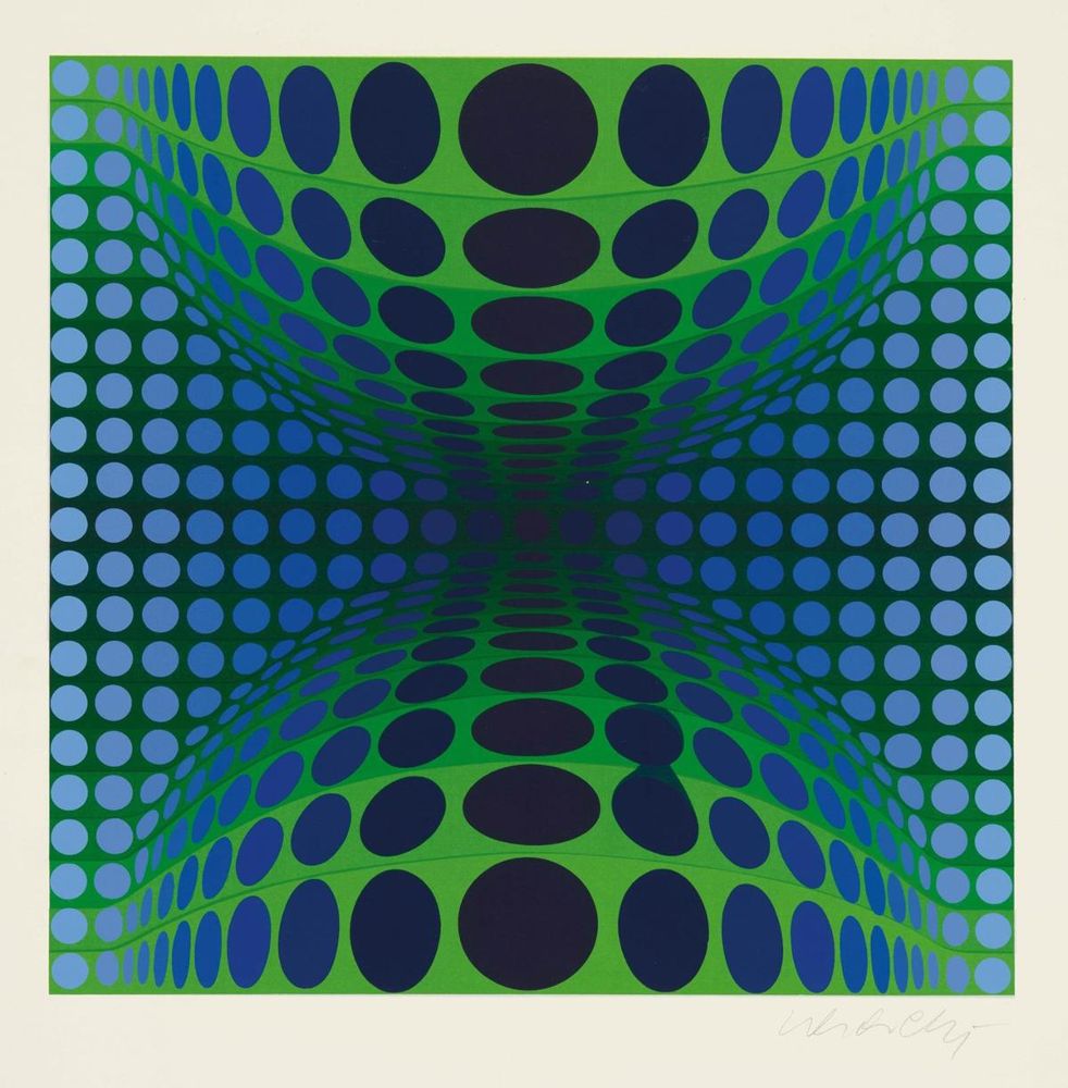 Große Abbildung Nr.3: 131-1287 Descartes,R.: (Vasarely)
