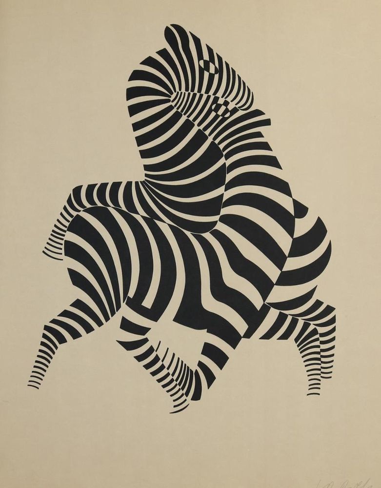 Große Abbildung Nr.7: 131-1287 Descartes,R.: (Vasarely)