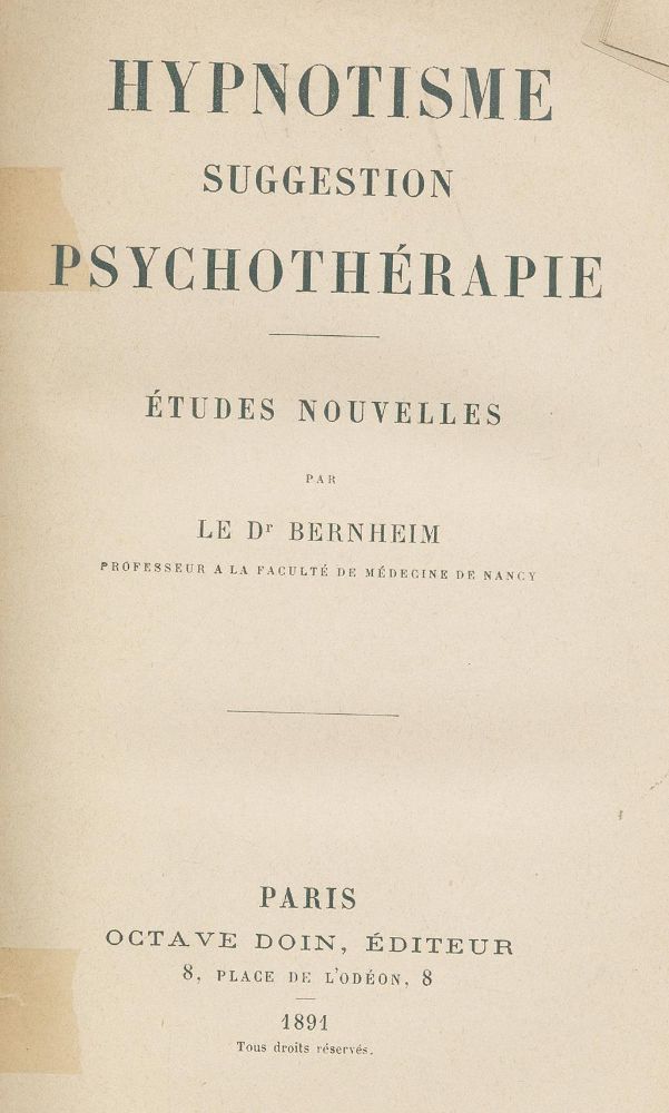 Große Abbildung Nr.1: 131-1334 Bernheim,H.: (Medizin)