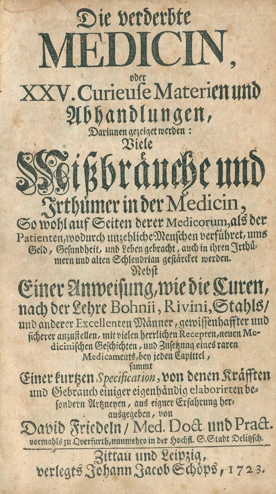 Große Abbildung Nr.1: 131-1341 Friedel,D.: (Medizin)