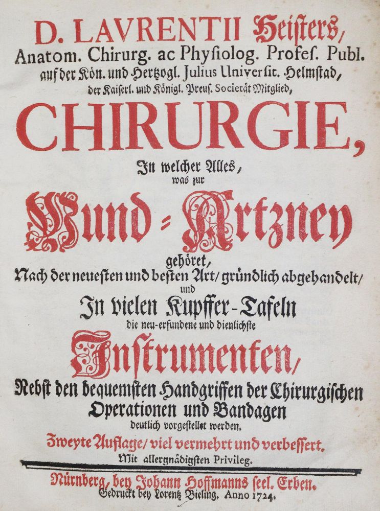 Große Abbildung Nr.1: 131-1347 Heister,L.: (Medizin)