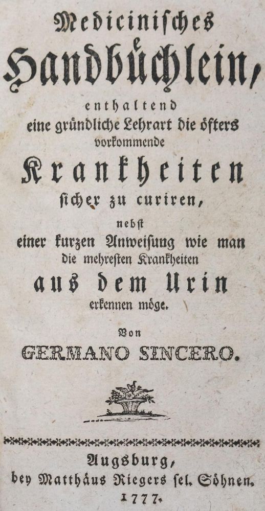 Große Abbildung Nr.1: 131-1367 Sincerus,G. (Pseud.).: (Medizin)