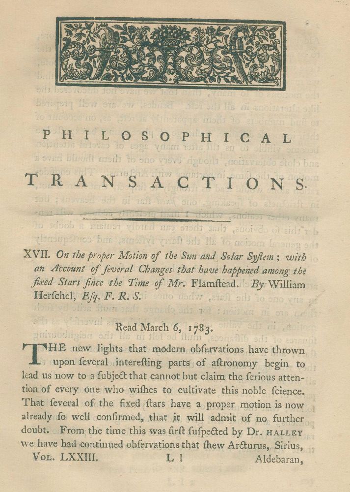 Große Abbildung Nr.1: 131-1399 Herschel,W.: (Verschiedene Gebiete - Varia, Astronomie)