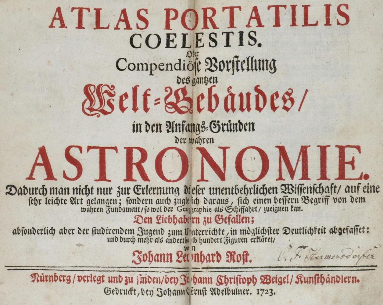 Große Abbildung Nr.3: 131-1402 Rost,J.L.: (Verschiedene Gebiete - Varia, Astronomie)