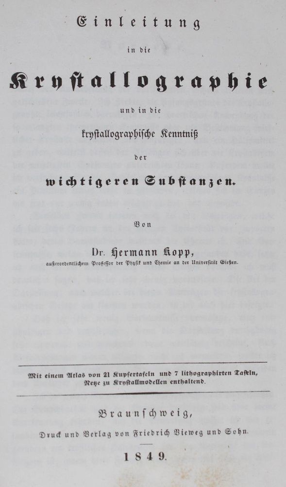 Große Abbildung Nr.1: 131-1430 Kopp,H.: (Verschiedene Gebiete - Varia, Geologie - Mineralogie u. Paläontologie)