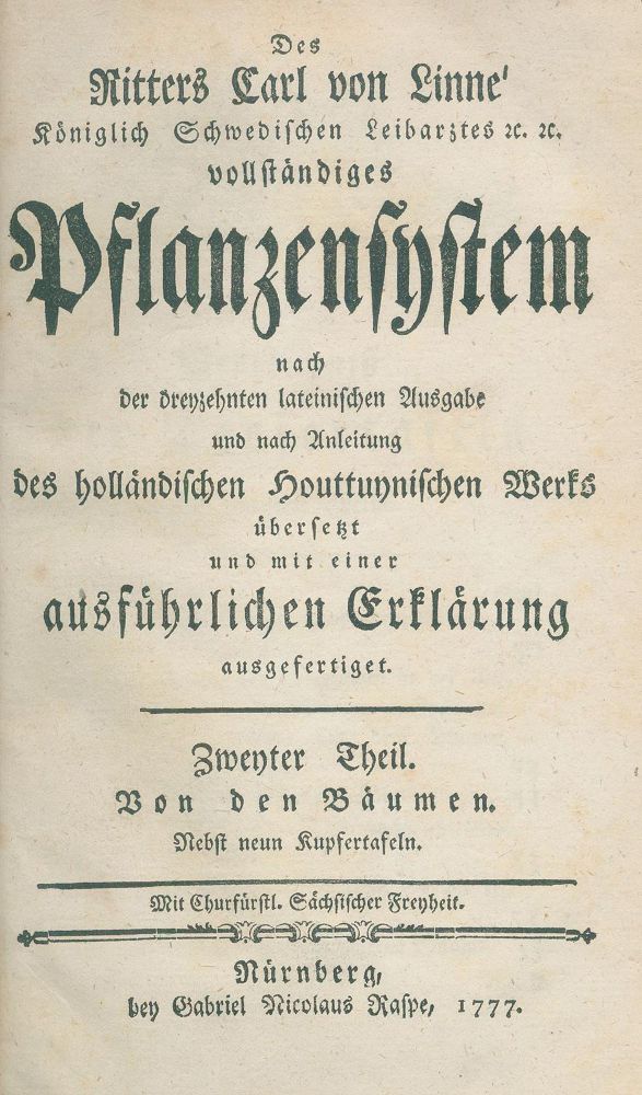 Große Abbildung Nr.1: 131-1431 Linne,C.: (Verschiedene Gebiete - Varia, Geologie - Mineralogie u. Paläontologie)