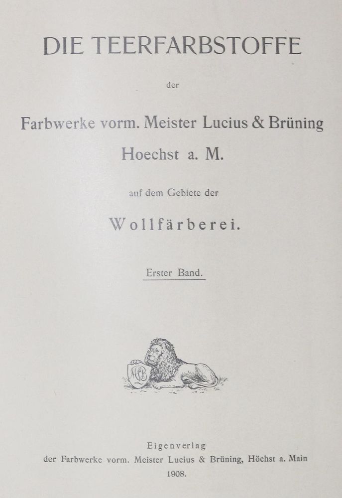 Große Abbildung Nr.2: 131-1471 Lucius & Brüning.: (Verschiedene Gebiete - Varia, Textil)