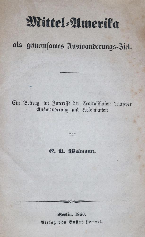 Große Abbildung Nr.1: 131-1498 Weimann,E.A.: (Amerika)