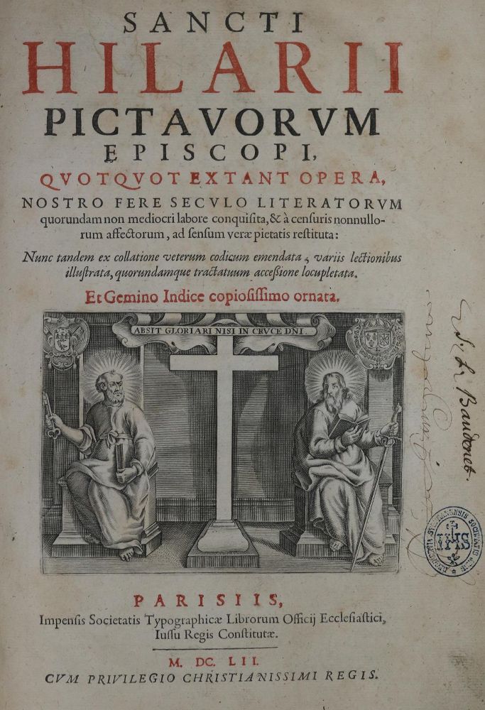 Große Abbildung Nr.1: 131-150 Hilarius von Poitier.: (Alte Drucke, Handschriften und Theologie)