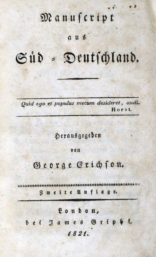 Große Abbildung Nr.1: 131-1540 Erichson,G. (d.i. F.L.Lindner).: (Deutschland)