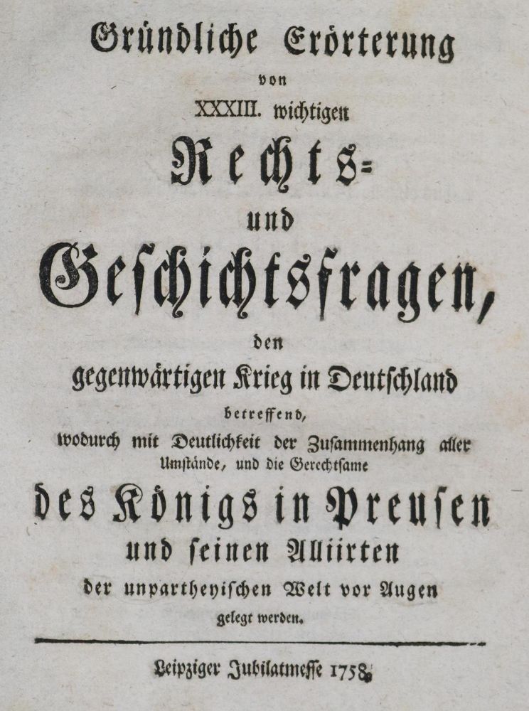 Große Abbildung Nr.1: 131-1547 Gründliche Erörterung: (Deutschland)
