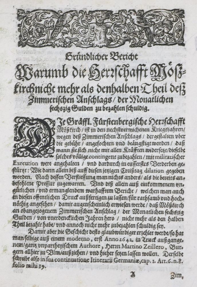 Große Abbildung Nr.1: 131-1578 Gründlicher Bericht: (Deutschland, Messkirch)