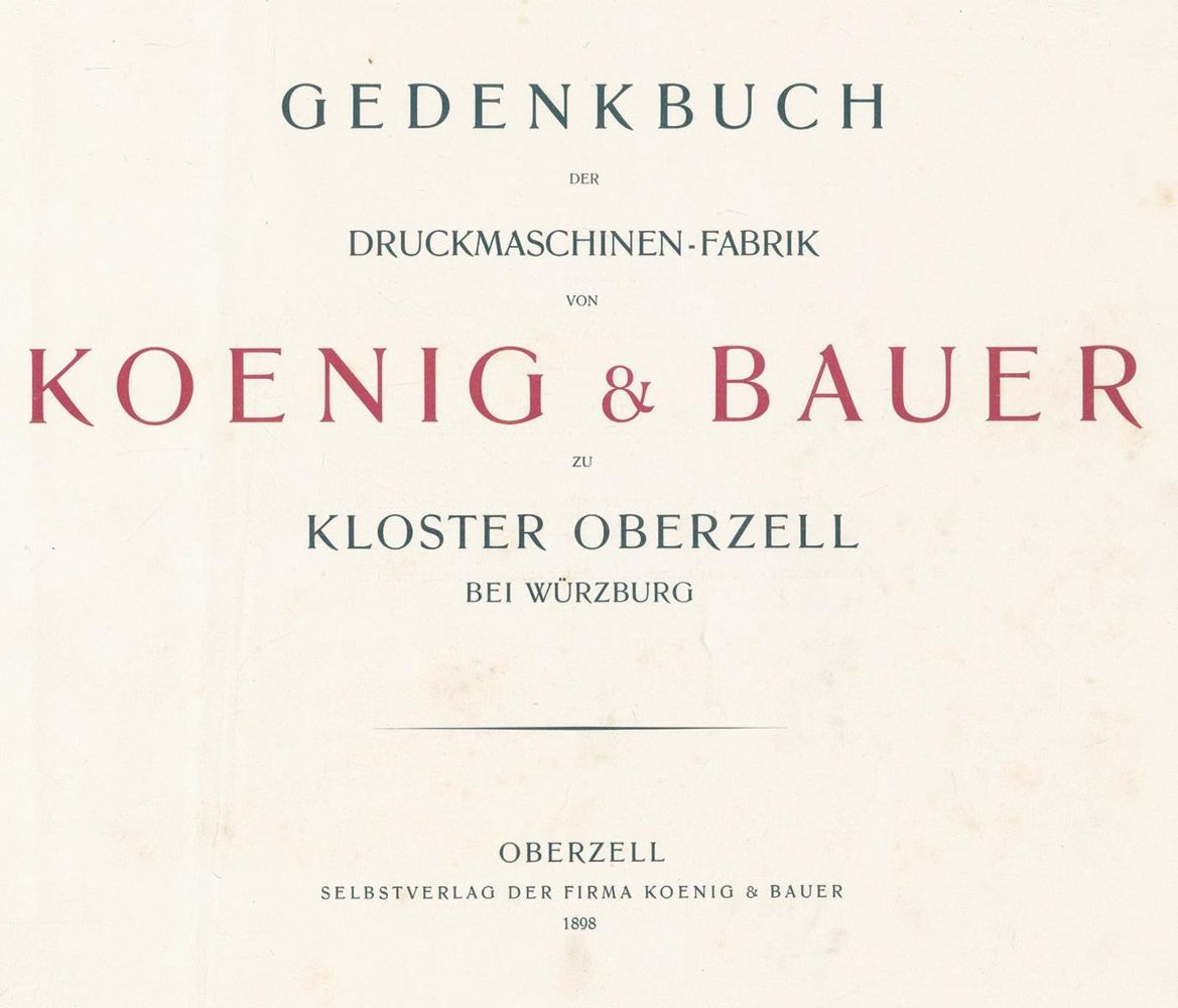 Große Abbildung Nr.1: 131-1582 Koenig & Bauer.: (Deutschland, Oberzell)
