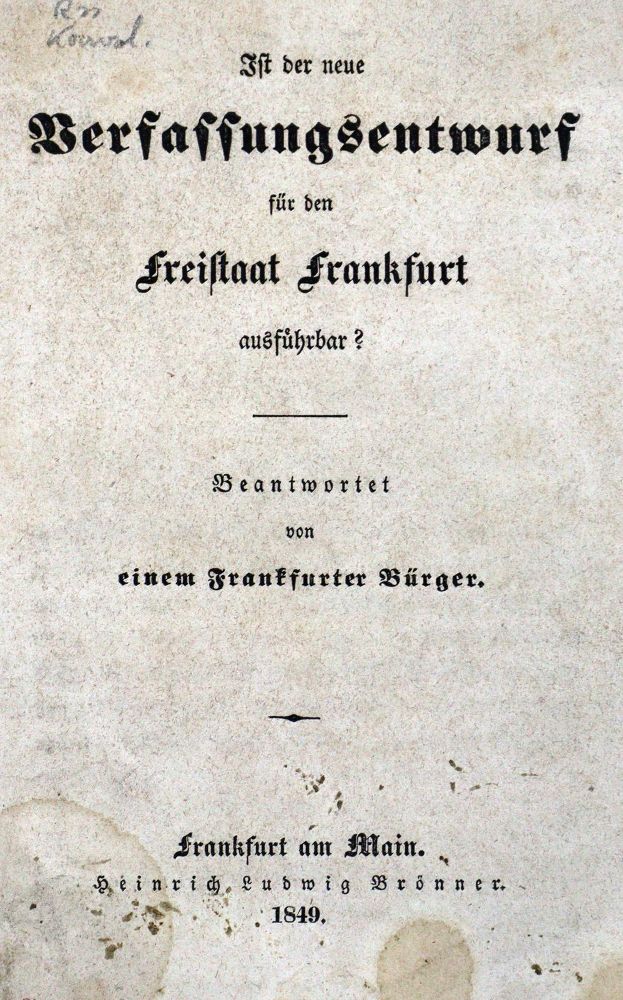 Große Abbildung Nr.2: 131-1598 (Lucae,F.).: (Deutschland, Revolution 1848/49 - Vormärz - Politik)