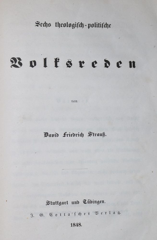 Große Abbildung Nr.1: 131-1620 Strauss,D.F.: (Deutschland)