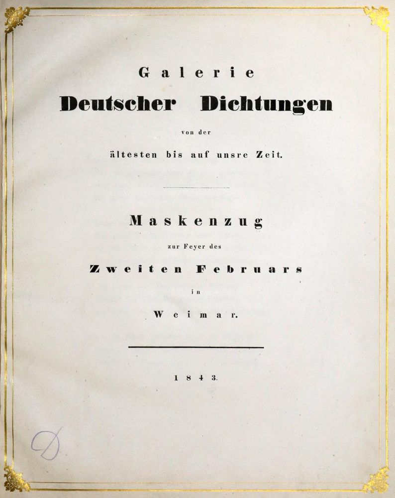 Große Abbildung Nr.1: 131-1629 (Riemer,F.W.).: (Deutschland, Weimar)