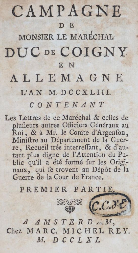 Große Abbildung Nr.1: 131-1649 Coigny de Franquetot,F.: (Frankreich)