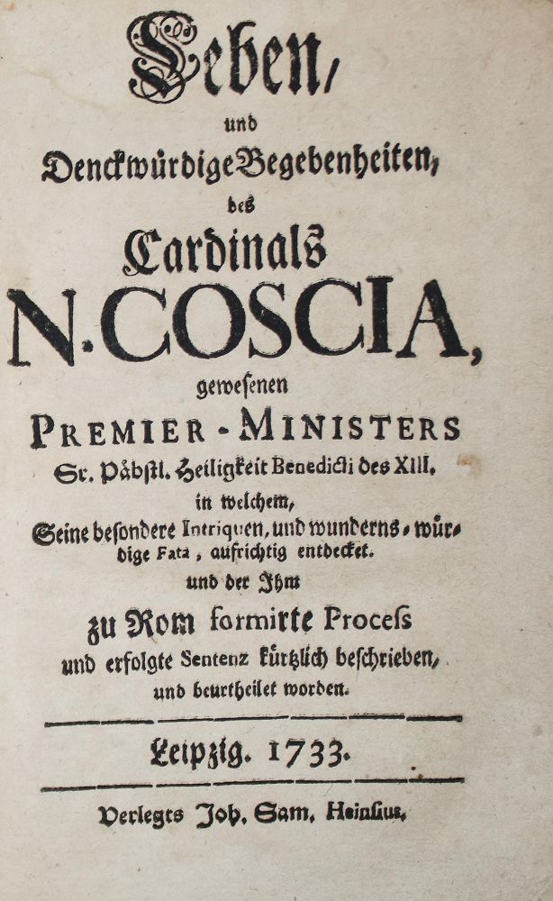 Große Abbildung Nr.1: 131-1670 Leben,: (Italien, Coscia)