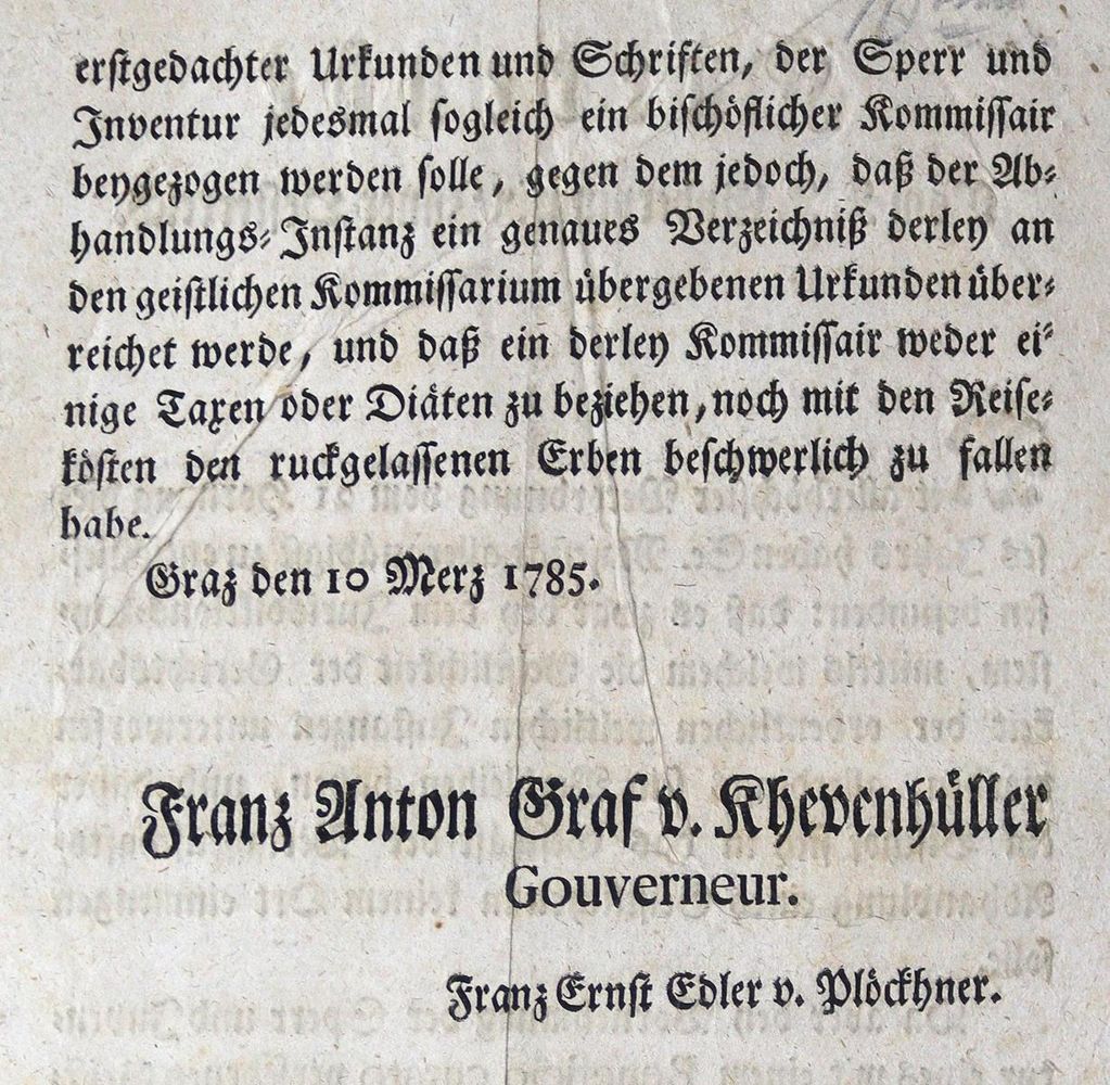 Große Abbildung Nr.3: 131-1690 Kurrenden.: (Österreich, Steiermark.)