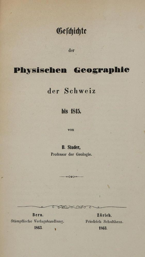 Große Abbildung Nr.1: 131-1696 Studer,B.: (Schweiz, Alpen und Alpinismus)