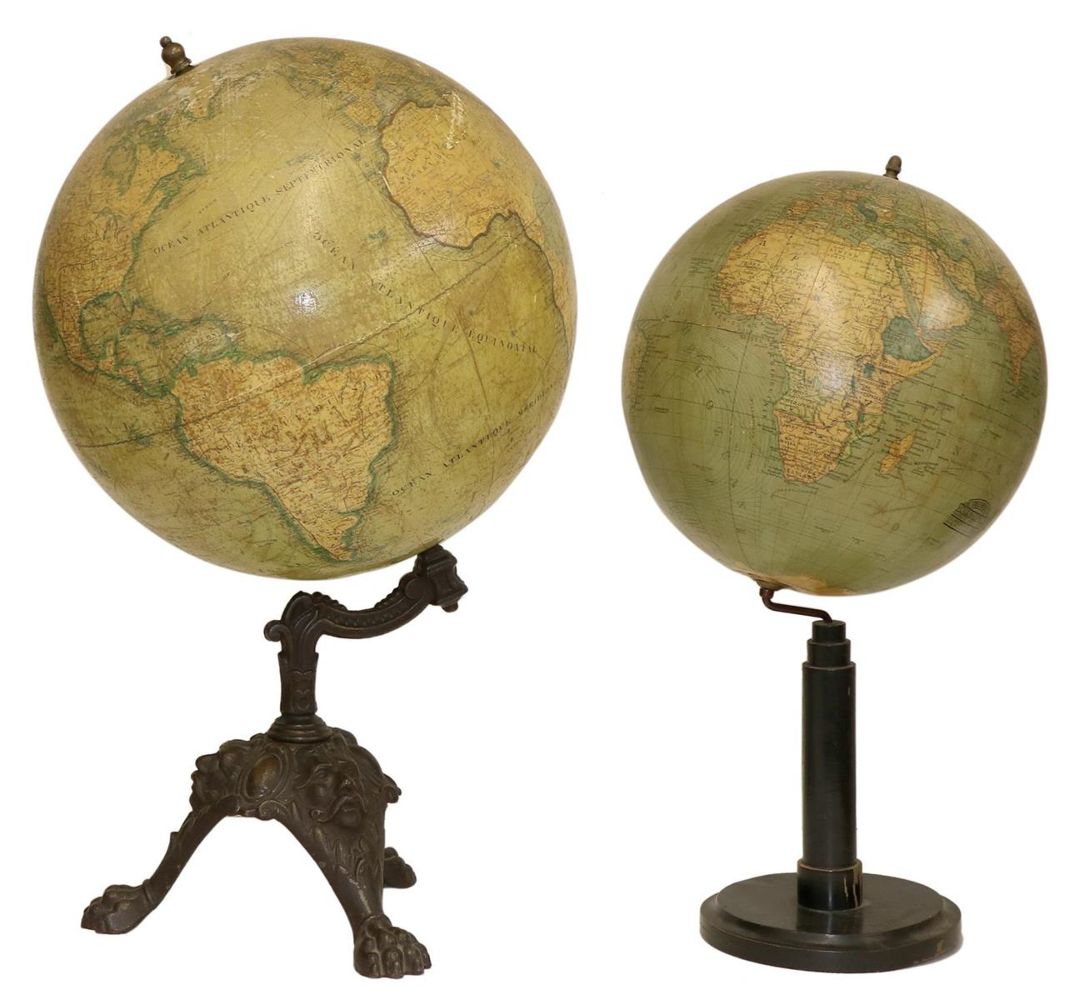 Große Abbildung Nr.1: 131-1717 Globus.: (Verschiedene Länder - Geschichte, Atlanten, Globen)