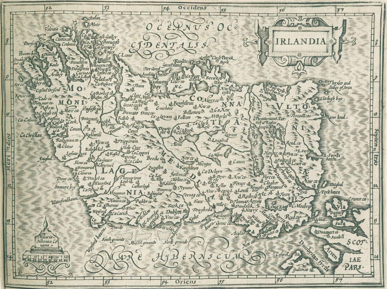 Große Abbildung Nr.2: 131-1720 Mercator,G.: (Verschiedene Länder - Geschichte, Atlanten)