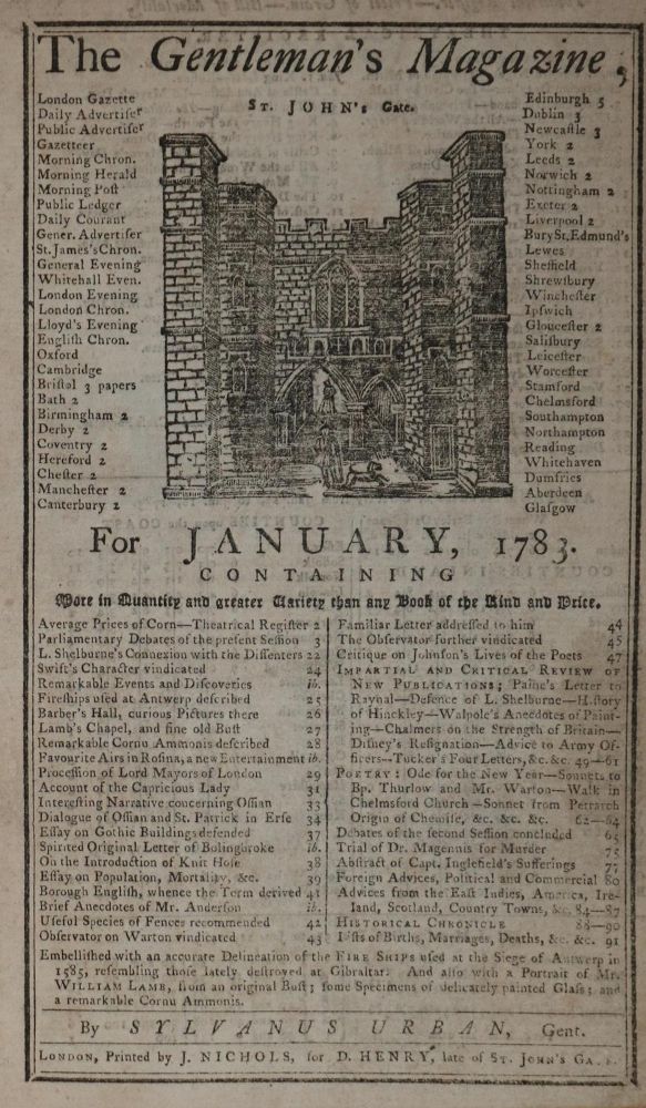 Große Abbildung Nr.1: 131-1743 Gentleman's Magazine, The,: (Verschiedene Länder - Geschichte)