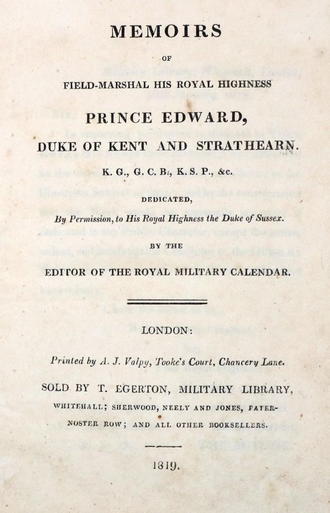 Große Abbildung Nr.1: 131-1751 Edward, Prinz von Kent.: (Verschiedene Länder - Geschichte, Grossbritannien)
