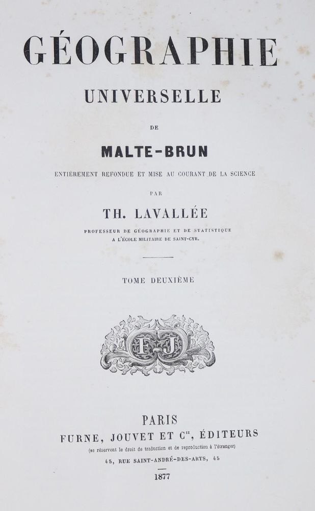 Große Abbildung Nr.1: 131-1767 Malte-Brun,C.: (Verschiedene Länder - Geschichte)