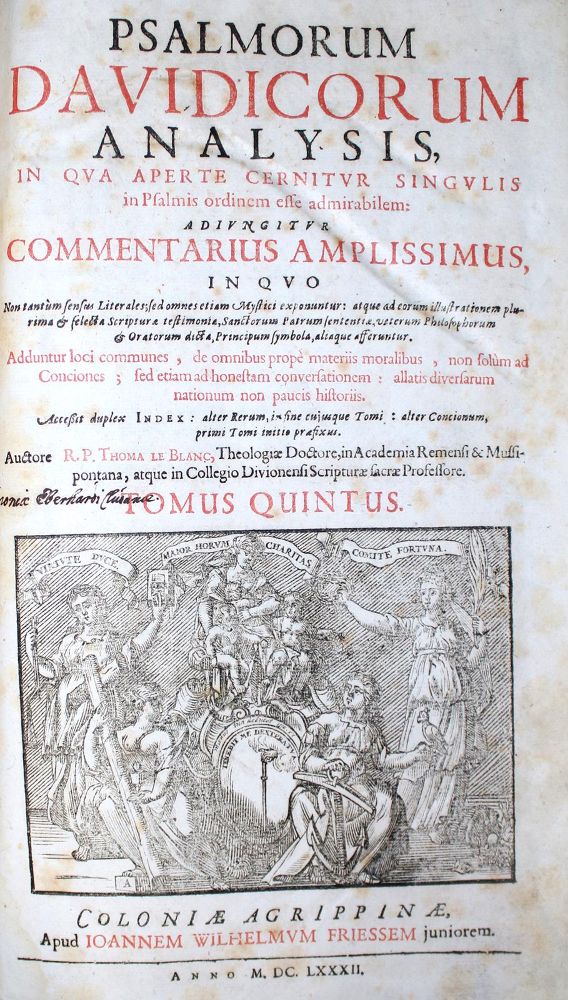 Große Abbildung Nr.1: 131-177 Le Blanc,T.: (Alte Drucke, Handschriften und Theologie)
