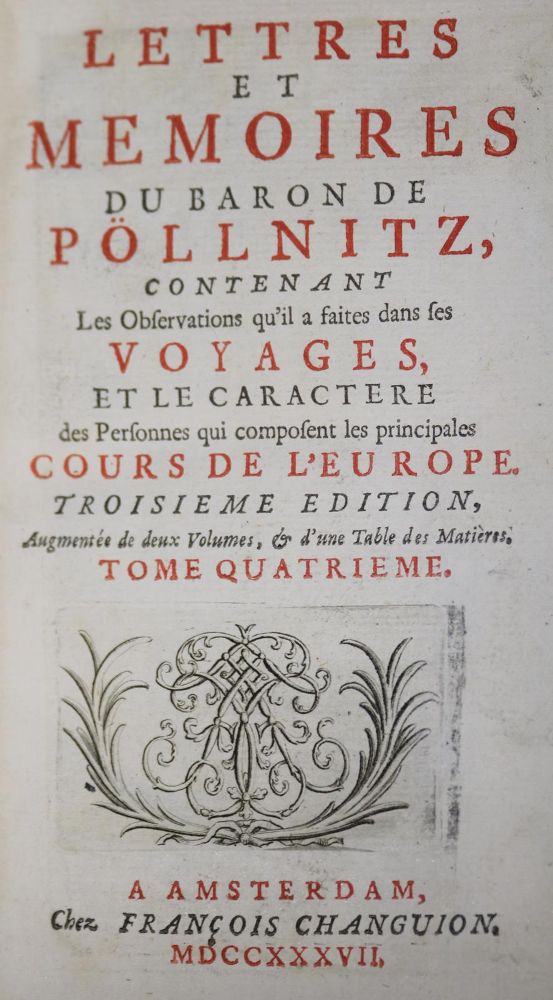Große Abbildung Nr.1: 131-1777 Pöllnitz,K.L.W.v.: (Verschiedene Länder - Geschichte)