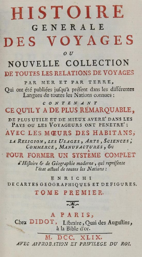 Große Abbildung Nr.3: 131-1778 Prevost d'Exiles,A.F.: (Verschiedene Länder - Geschichte)