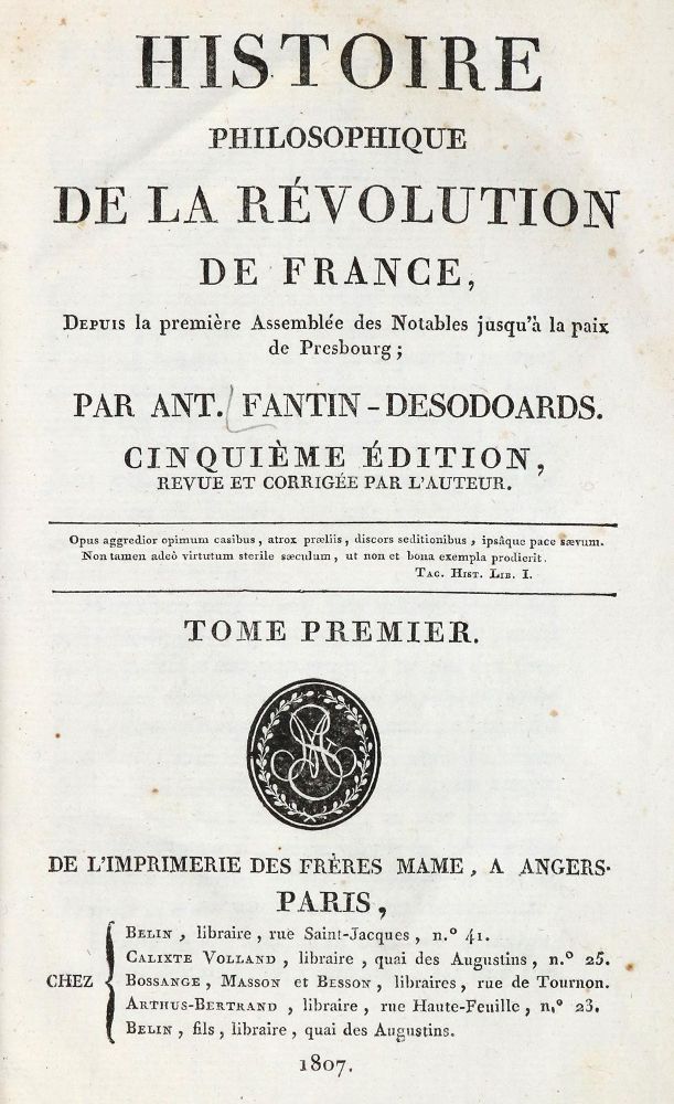 Große Abbildung Nr.1: 131-1780 Fantin-Desodoards,A.: (Verschiedene Länder - Geschichte, Revolution 1848/49 - Vormärz - Politik)