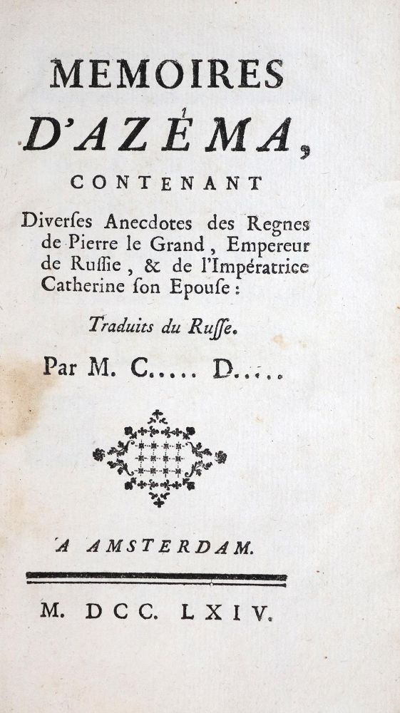 Große Abbildung Nr.1: 131-1783 Contant d'Orville,A.G.: (Verschiedene Länder - Geschichte, Russland)