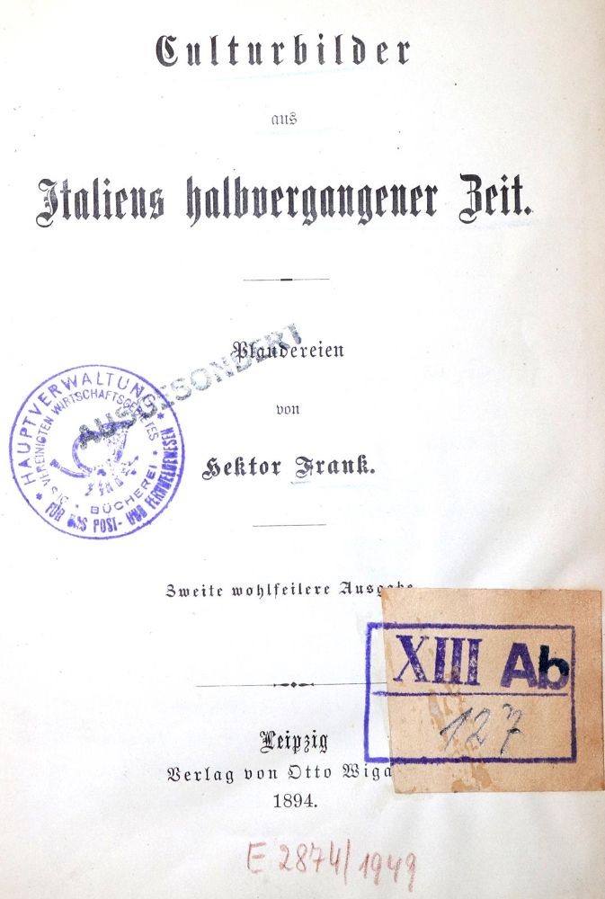 Große Abbildung Nr.1: 131-1785 Sammlung: (Verschiedene Länder - Geschichte)