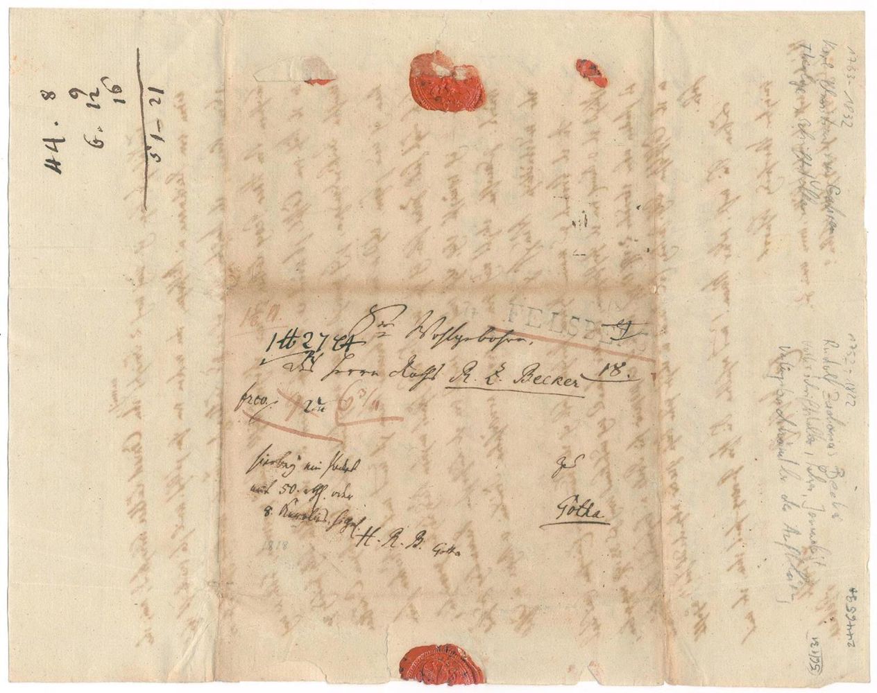Große Abbildung Nr.3: 131-1794 Becker, Rudolf Zacharias,: (Autographen)