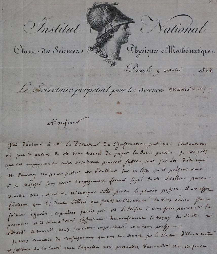 Große Abbildung Nr.1: 131-1797 Delambre, Jean Baptiste Joseph,: (Autographen)