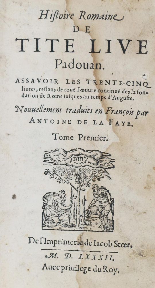 Große Abbildung Nr.1: 131-181 Livius,T.: (Alte Drucke, Handschriften und Theologie)