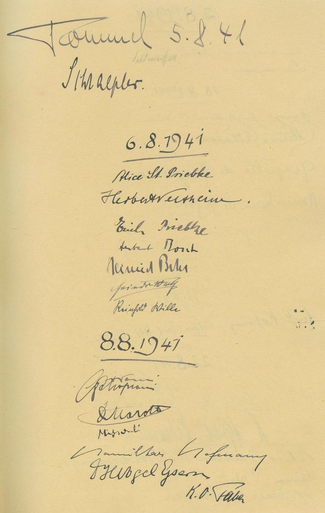 Große Abbildung Nr.2: 131-1810 Gästebuch: (Mackensen, Nationalsozialismus)