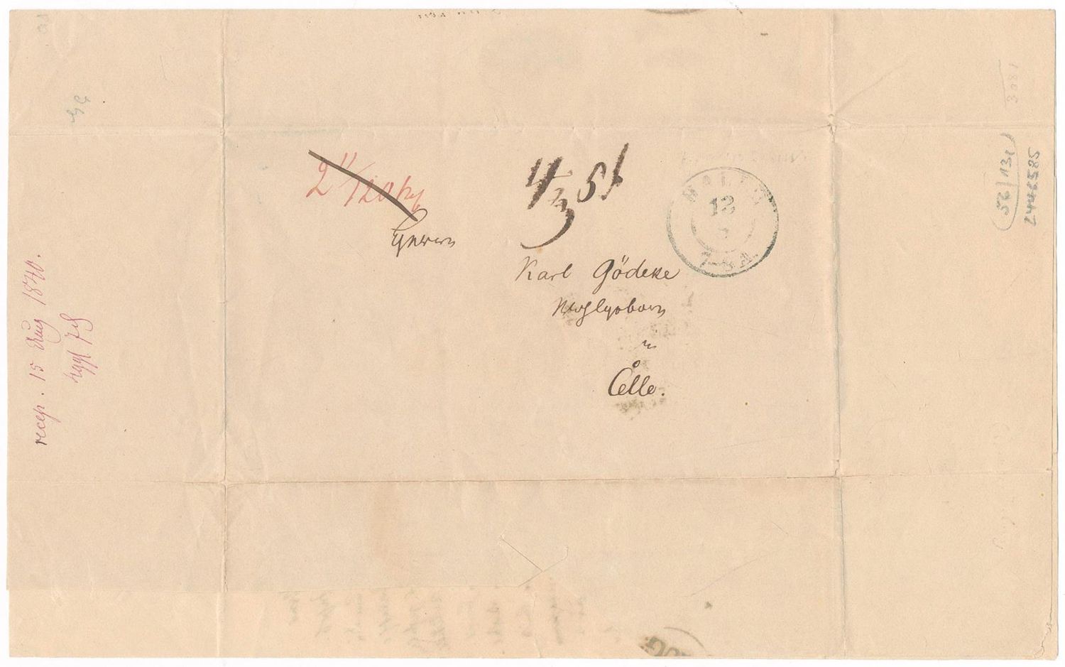 Große Abbildung Nr.2: 131-1821 Ruge, Arnold,: (Autographen)