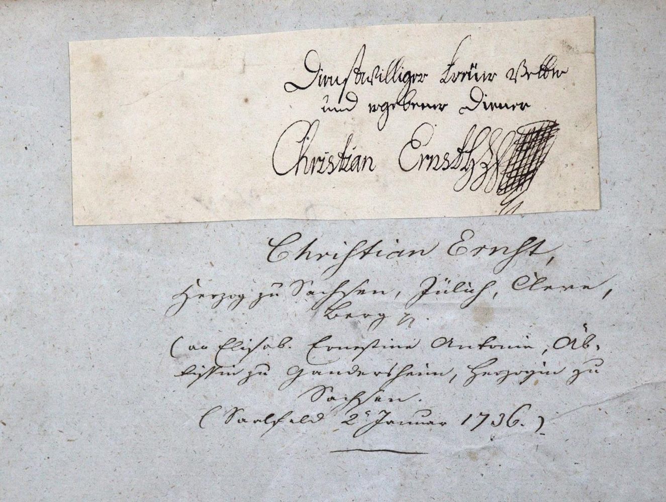 Große Abbildung Nr.1: 131-1824 Sammlung: (Autographen)