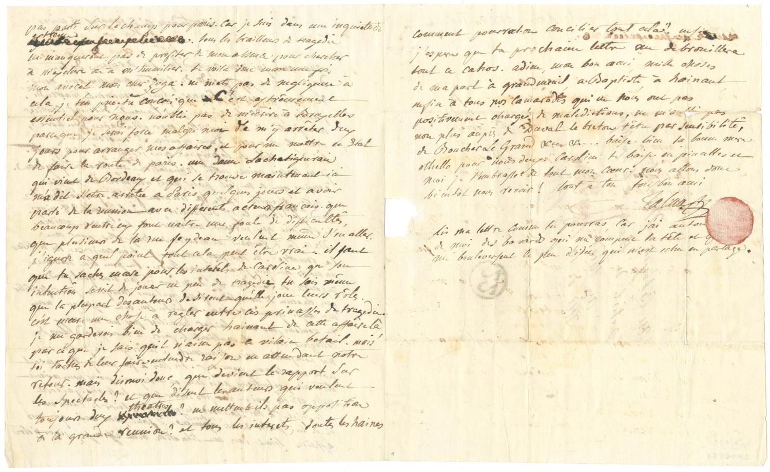 Große Abbildung Nr.2: 131-1829 Talma, François Joseph,: (Autographen)
