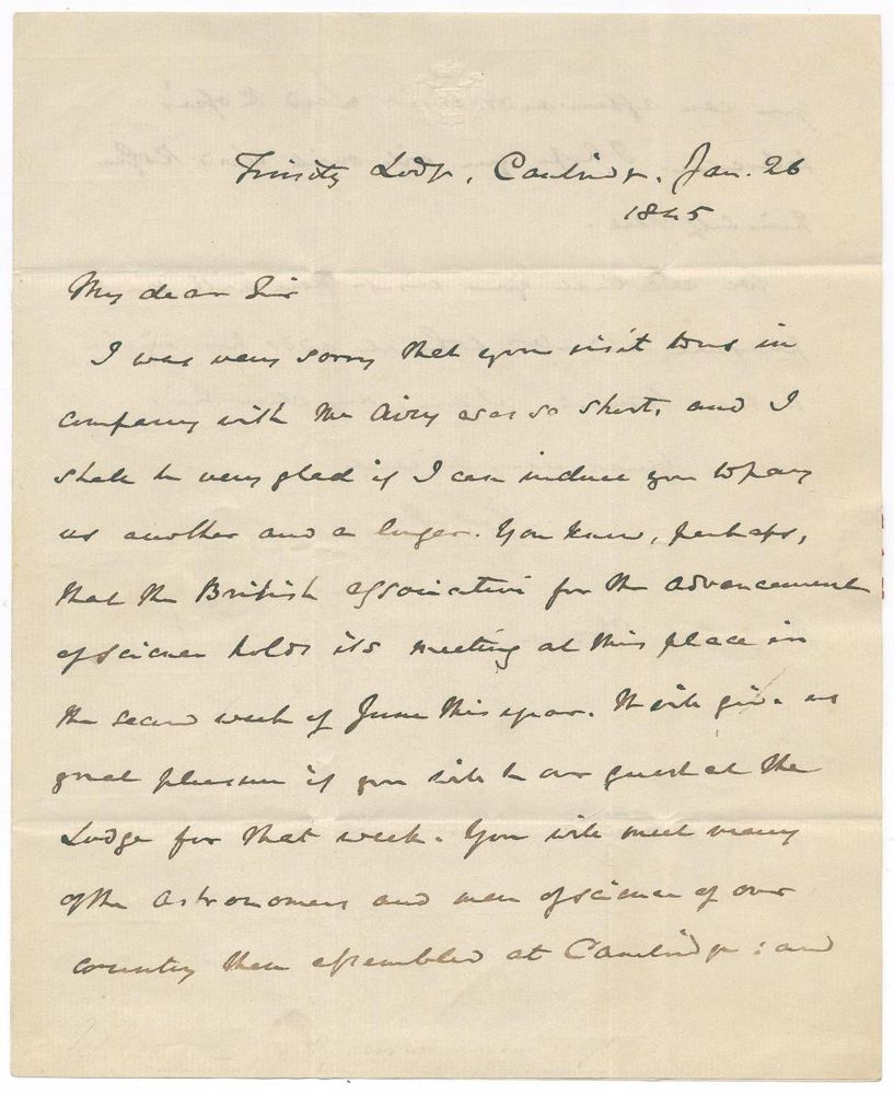 Große Abbildung Nr.2: 131-1836 Whewell, William,: (Autographen)