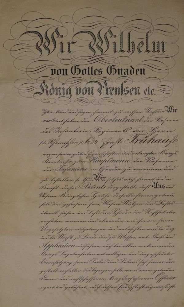 Große Abbildung Nr.1: 131-1837 Wilhelm II.: (Autographen)