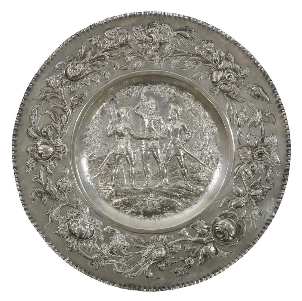 Große Abbildung Nr.1: 131-1842 Augsburg barocke Schauplatte.: (Varia)