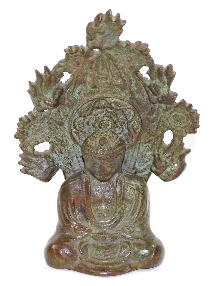 Große Abbildung Nr.1: 131-1969 Buddha wohl China.: (Asiatika)