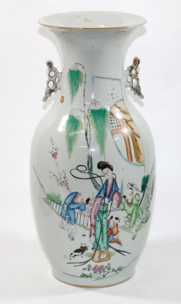 Große Abbildung Nr.1: 131-1971 China Henkelvase: (Asiatika, China)
