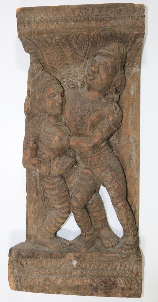 Große Abbildung Nr.2: 131-1987 Indien Holzrelief.: (Asiatika, Indien)